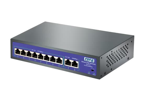 סוויצ' 8+2 PoE 120W (Uplink 1G)