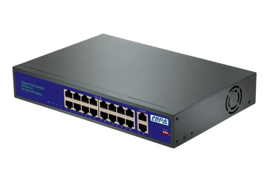 סוויצ' 16+2 PoE 250W (Uplink 1G)