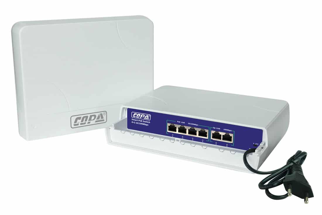 סוויצ' 4+2 PoE 78W לתנאי חוץ