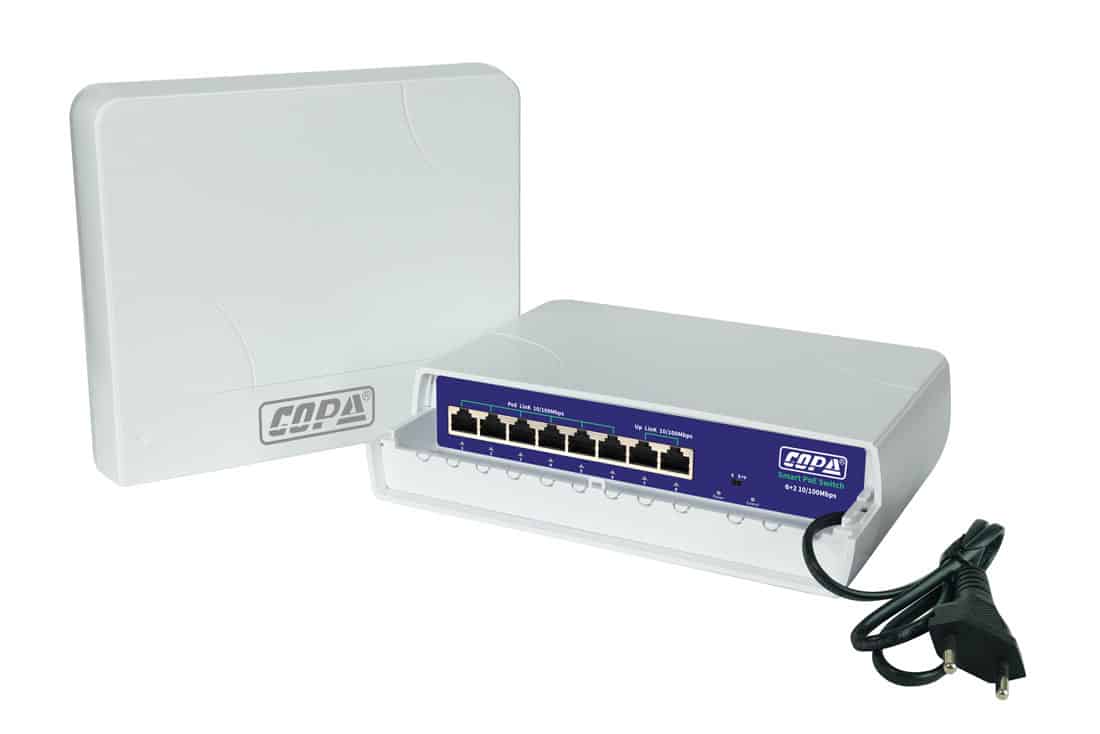 סוויצ' 6+2 PoE 78W  לתנאי חוץ