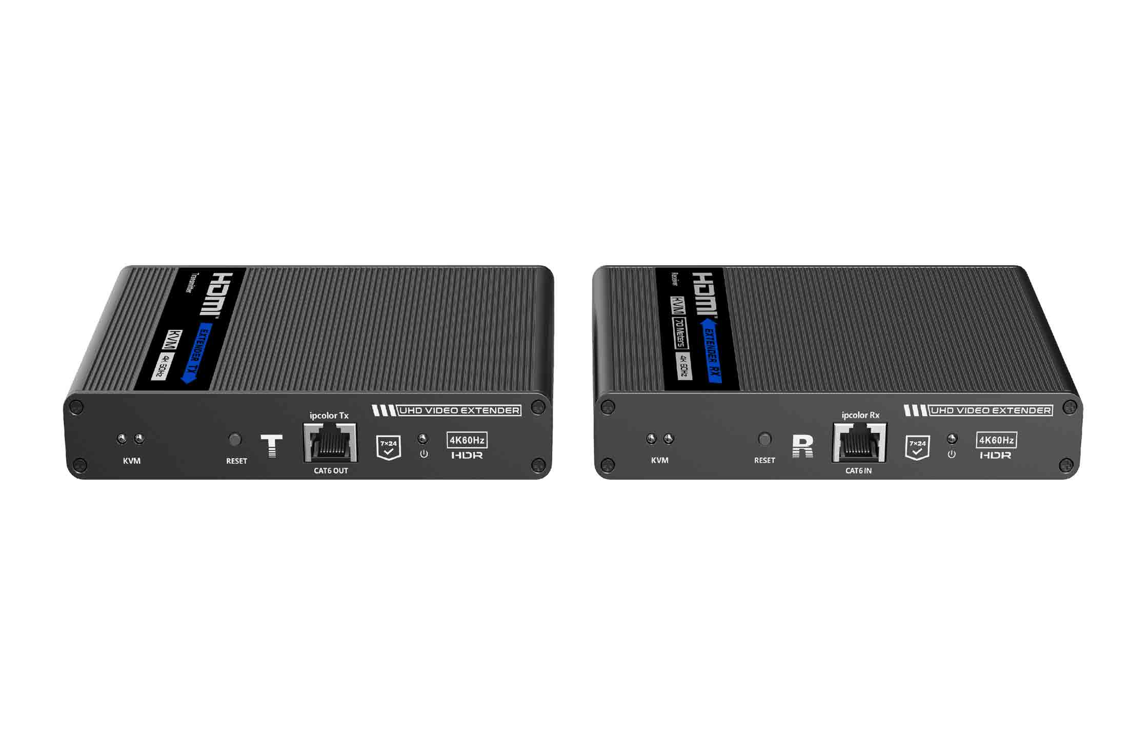מרחיק KVM HDMI 4K תומך מסכי מגע עד 70 מטר