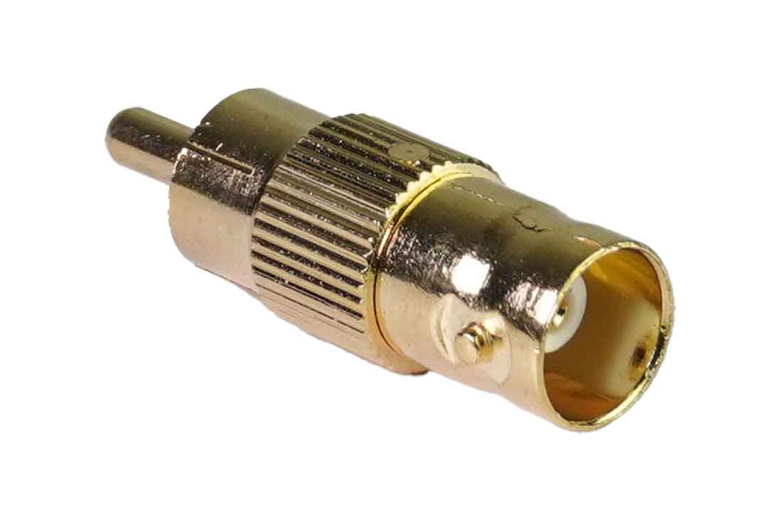 מעביר משקע BNC לתקע RCA זהב