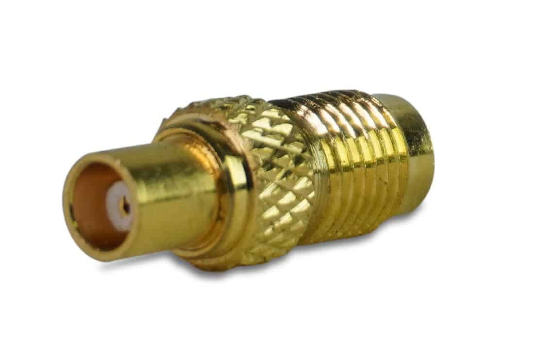 מעביר משקע MCX לשקע SMA זהב