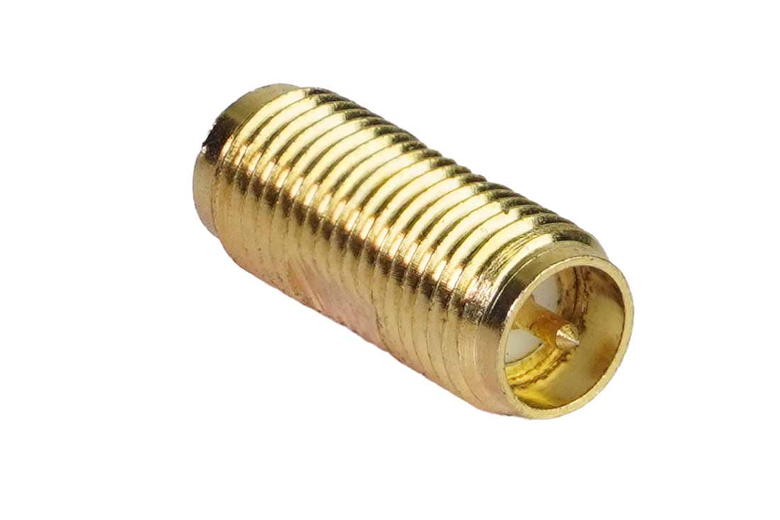 מעביר 2 שקע SMA רוורס זהב