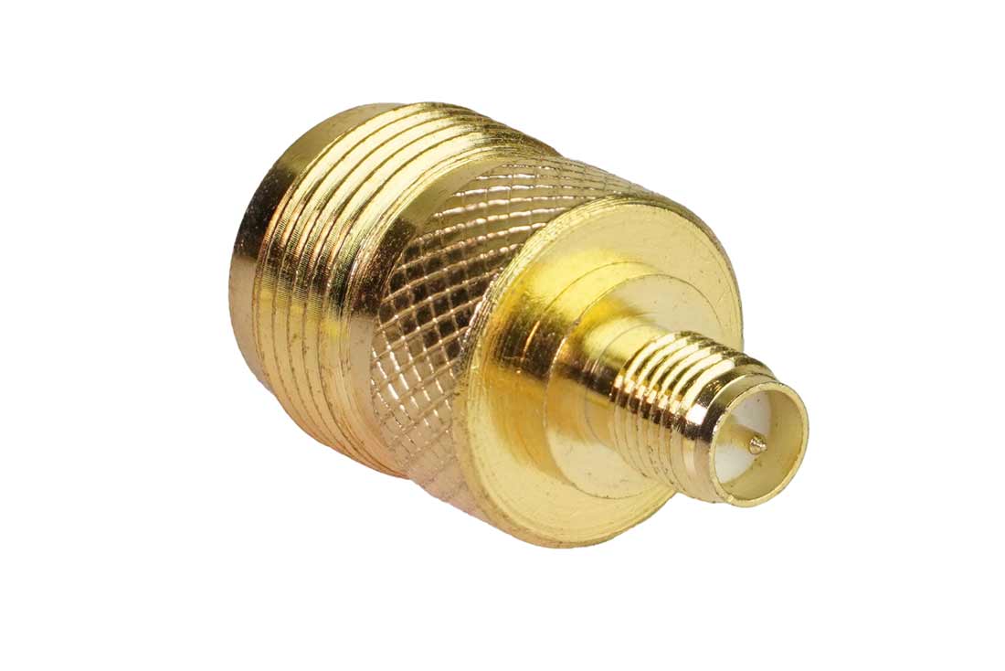 מעביר משקע SMA רוורס לשקע N זהב