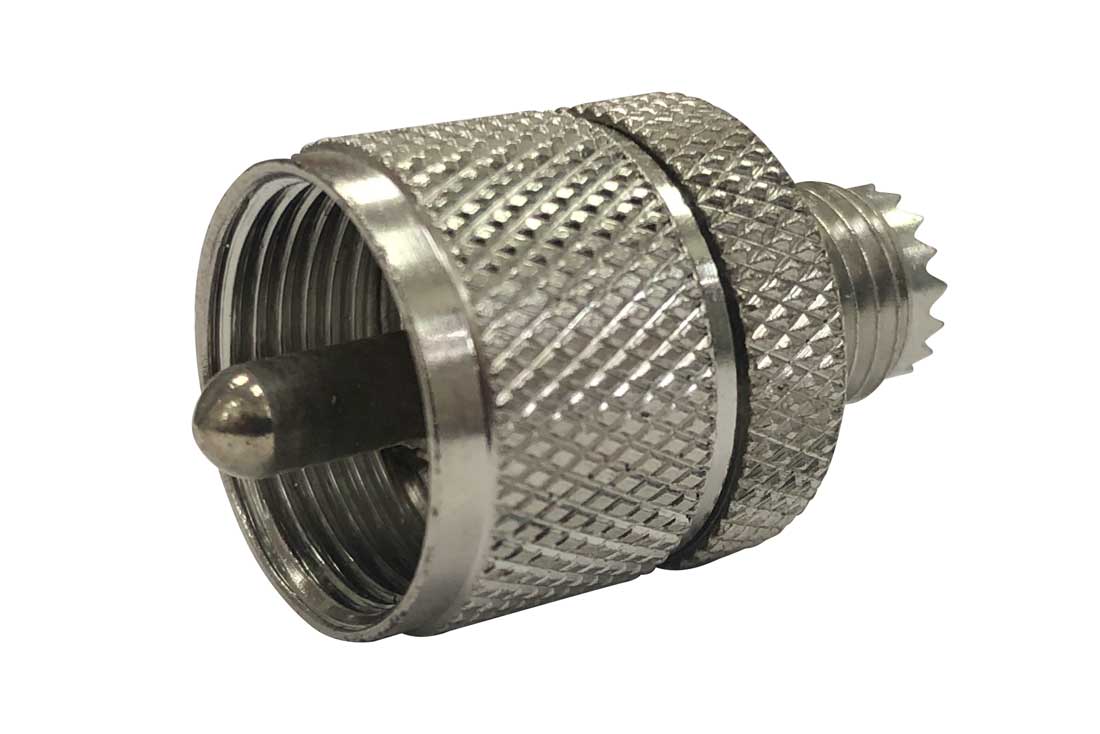 מעביר משקע מיני UHF לתקע UHF