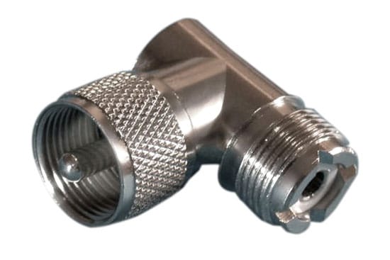 מעביר משקע UHF לתקע UHF זווית