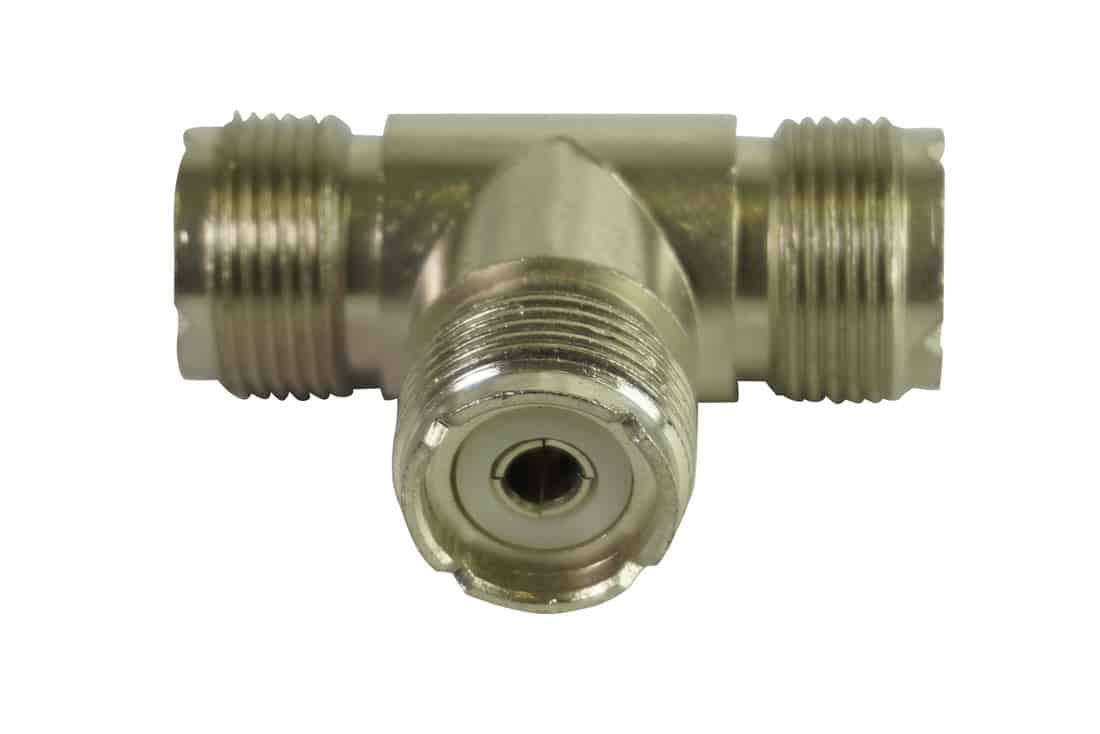 מעביר 2 שקע UHF לשקע UHF