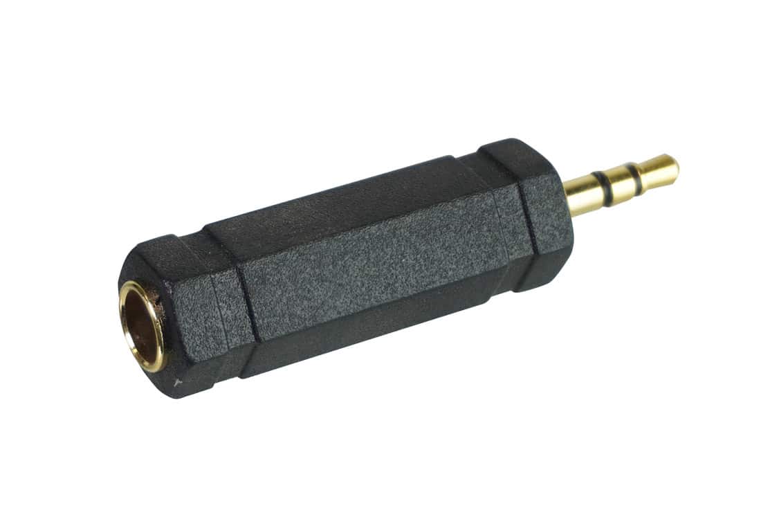מעביר משקע PL55 לתקע Aux 3.5mm זהב