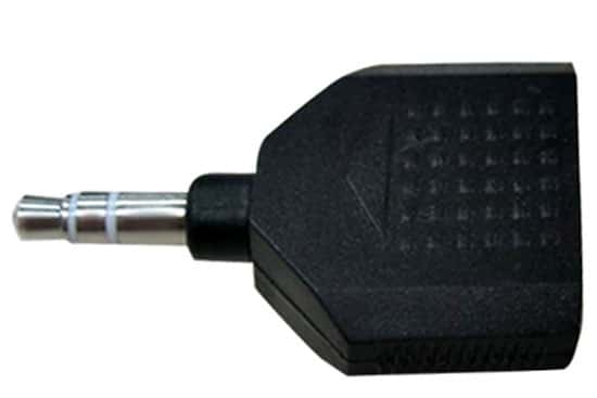מעביר 2 שקע Aux 3.5mm לתקע Aux 3.5mm