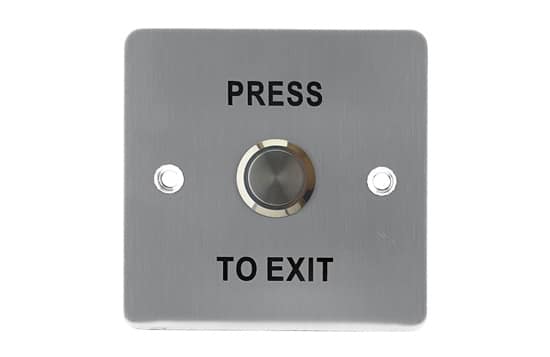 לחצן מרובע N.O N.C כיתוב EXIT