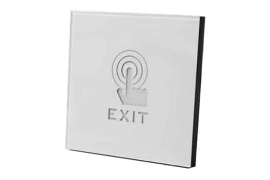 לחצן מלבני מגע מואר N.O N.C כיתוב EXIT