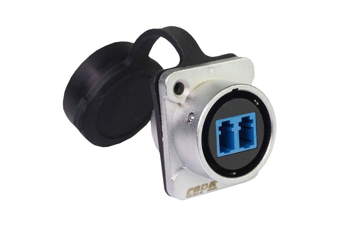 מעביר LC כפול במסגרת XLR בתקן IP67