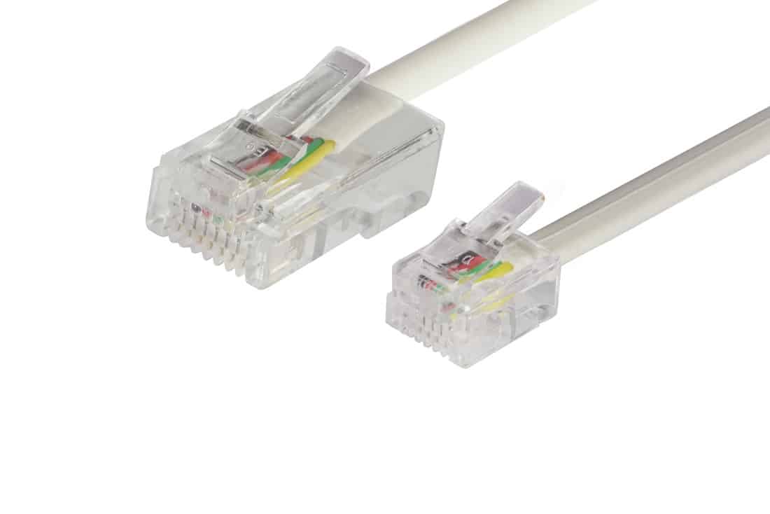 כבל טלפון RJ-45 RJ-11 באורך 3 מטר