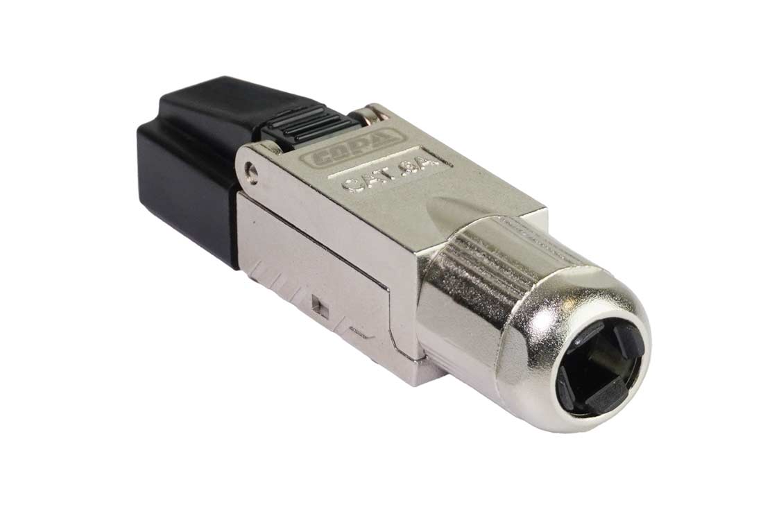 תקע RJ-45 לחיצה מהירה CAT6A/7 כולל הברגה