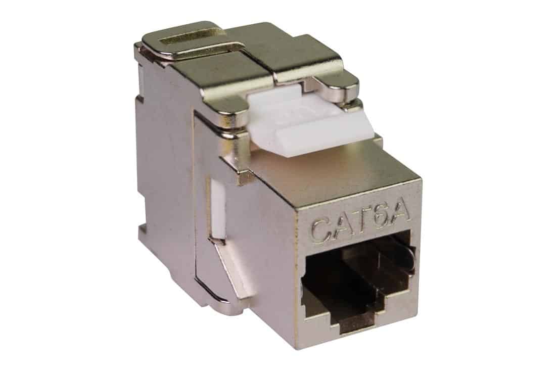 שקע קיסטון RJ-45 מסוכך CAT6A/7 תואם RIT