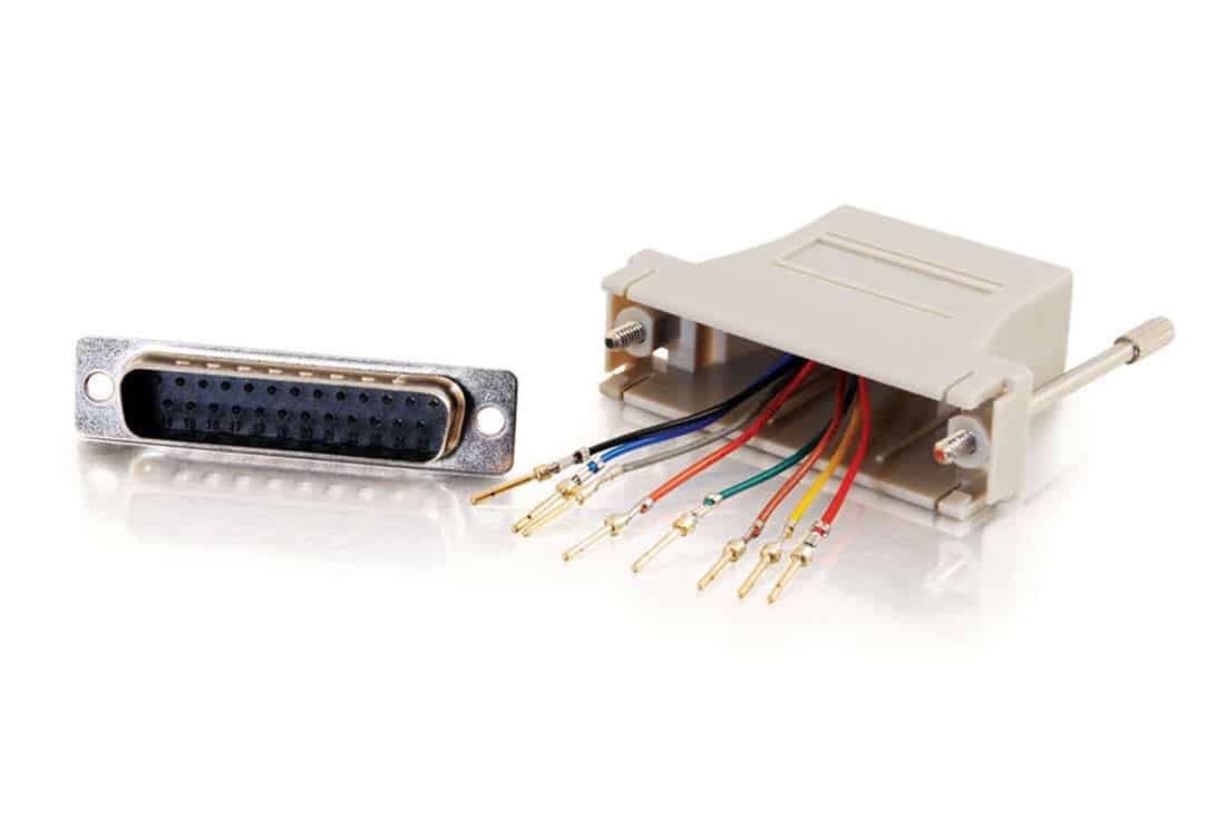מעביר תקע D25 ל RJ-45