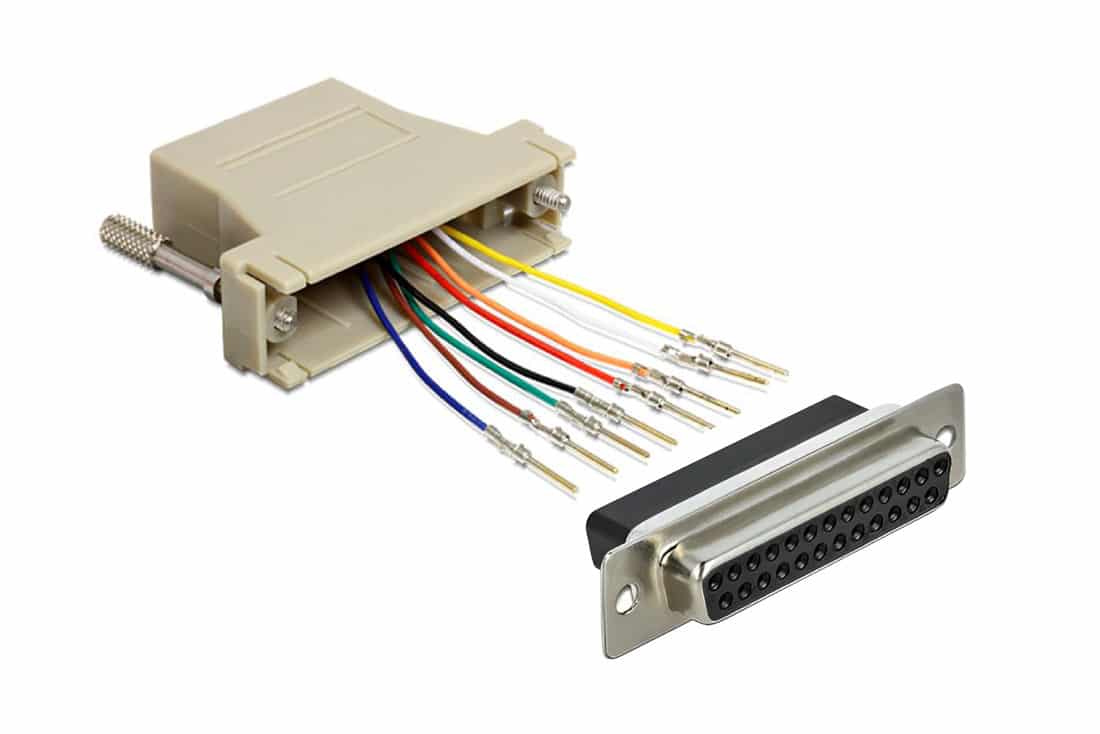 מעביר שקע D25 ל RJ-45