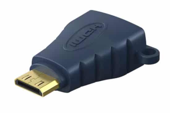 מעביר שקע HDMI למיני HDMI כולל טבעת