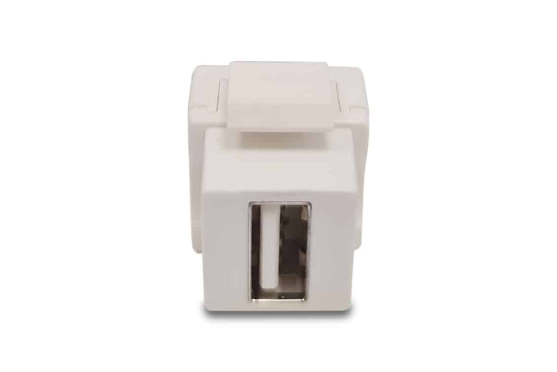 מעביר שקע USB2.0 לשקע USB2.0 קיסטון