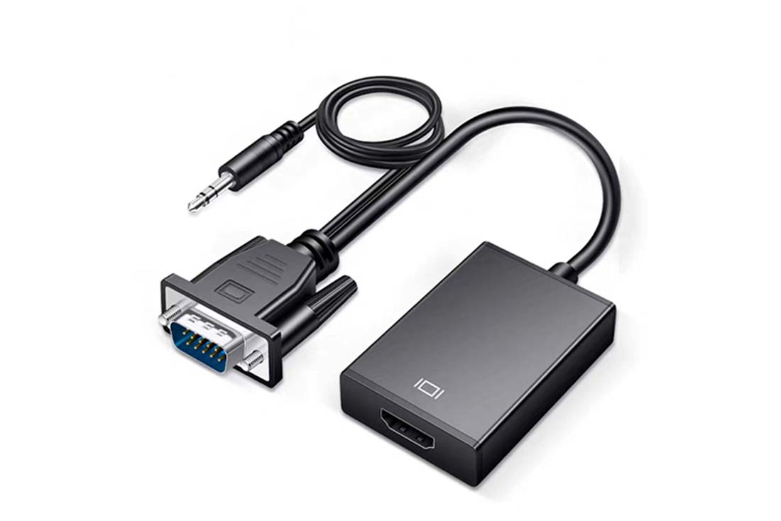 ממיר מ-VGA + AUDIO TO HDMI