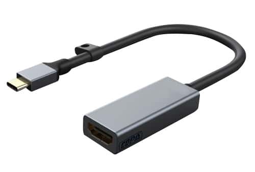 מעביר תקע USB Type-C לשקע HDMI כולל טבעת