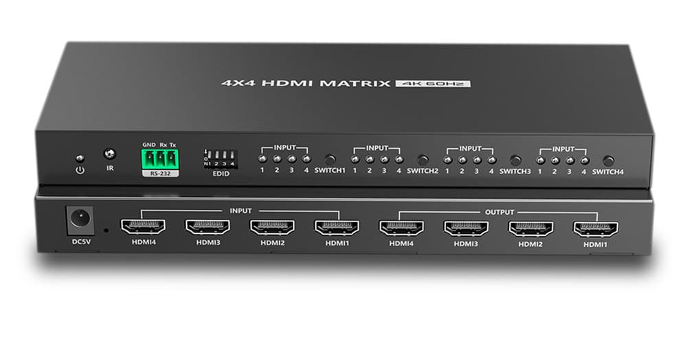 מטריצה HDMI 4X4 4K@60Hz HDR