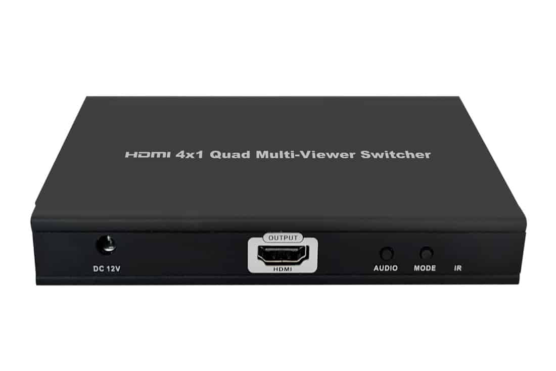 מתאם קוואד HDMI 4X1 Multi-Viewer Switcher 1080P@60Hz