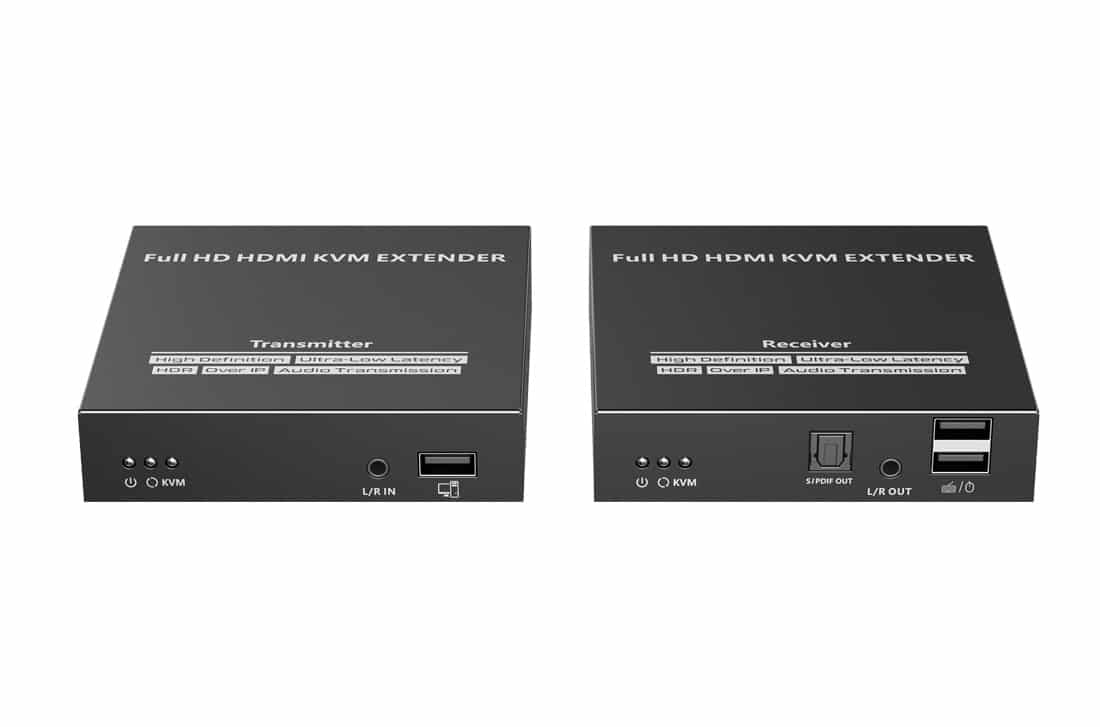 מרחיק HDMI KVM וחולץ אודיו עד 150 מטר