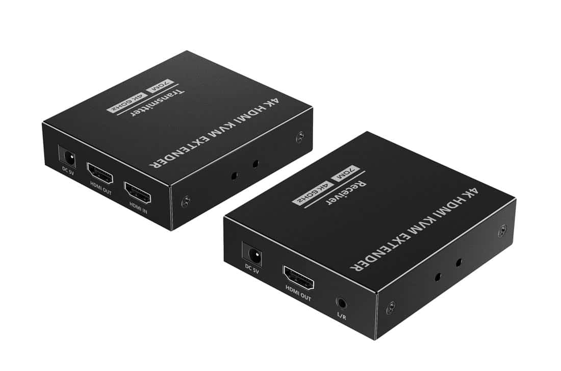 מרחיק HDMI KVM 4K HDR וחולץ אודיו