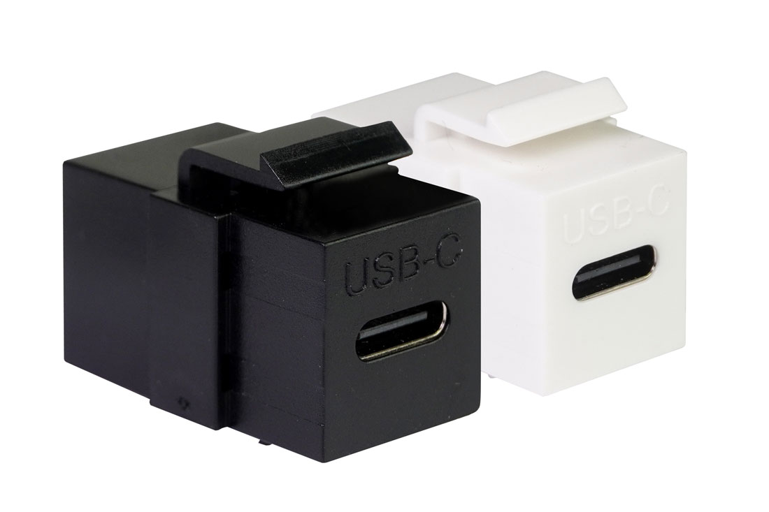 מעביר שקע - שקע USB3.1 Type C קיסטון
