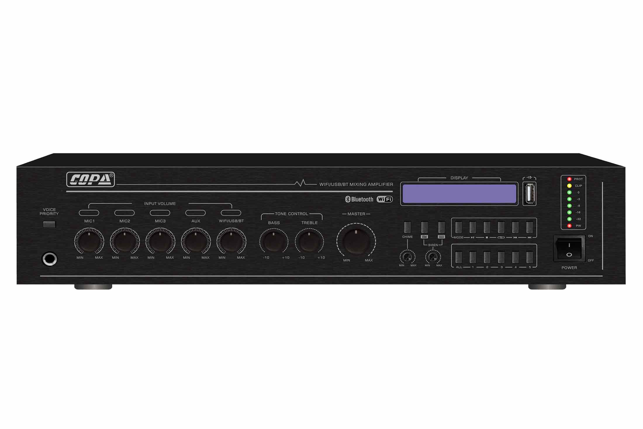 מגבר מיקסר 120/240W עם 5 אזורים כולל WiFI