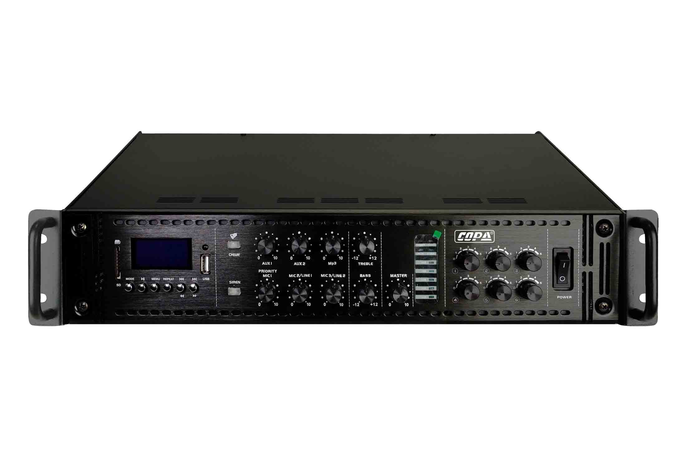 מגבר מיקסר 120-500W עם 6 אזורים