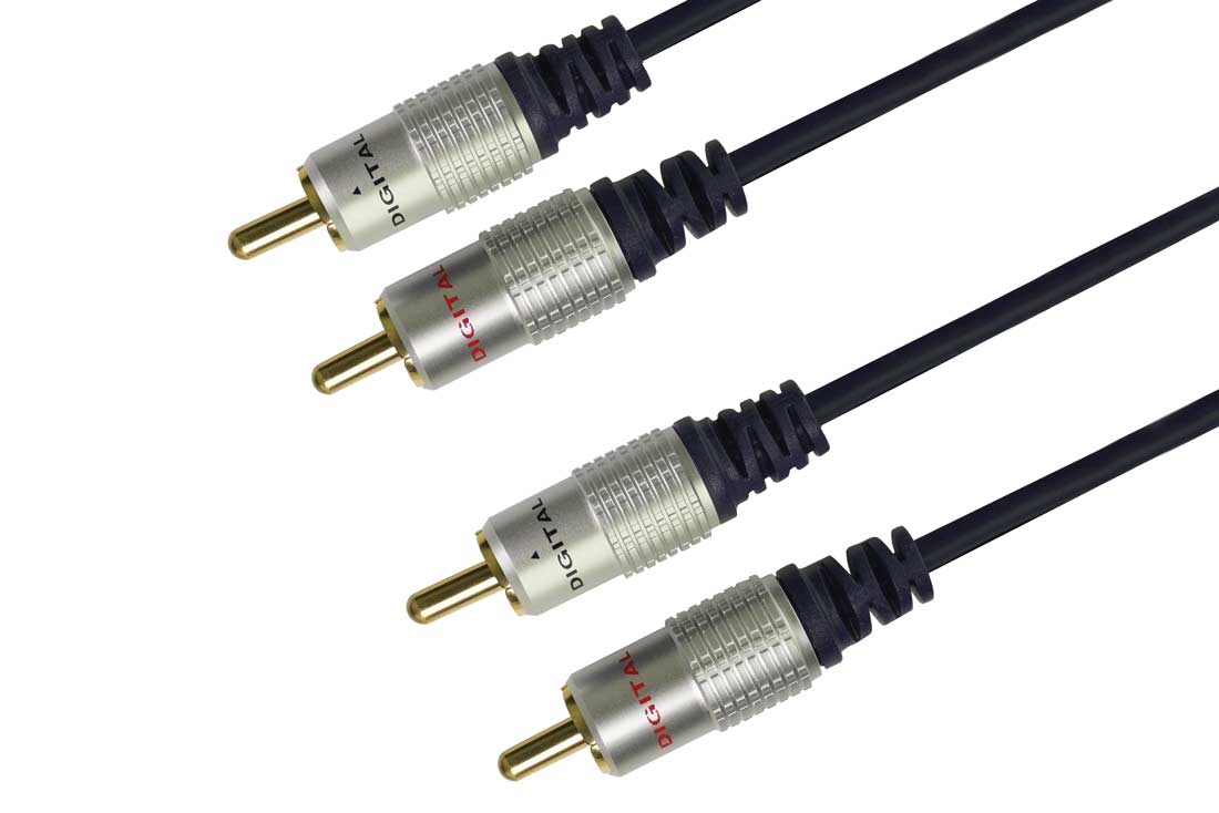כבל דיגיטלי תקע 2RCA לתקע 2RCA באורך 1-10 מטר