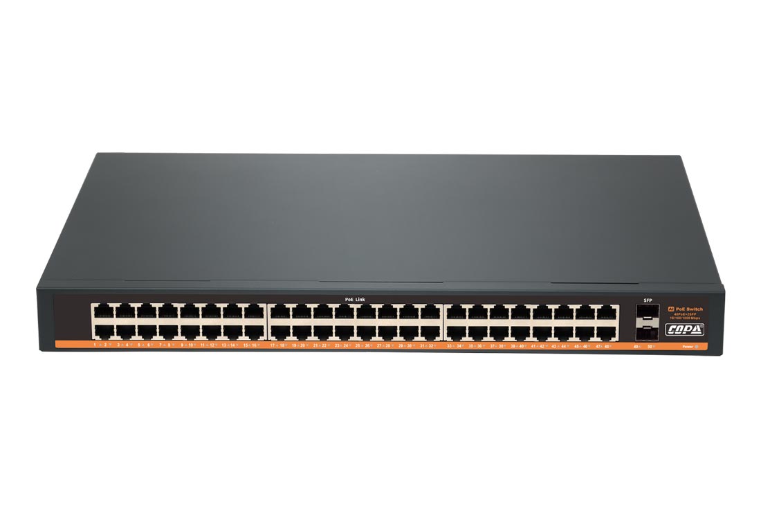סוויצ' 48+2 PoE 800W 1G