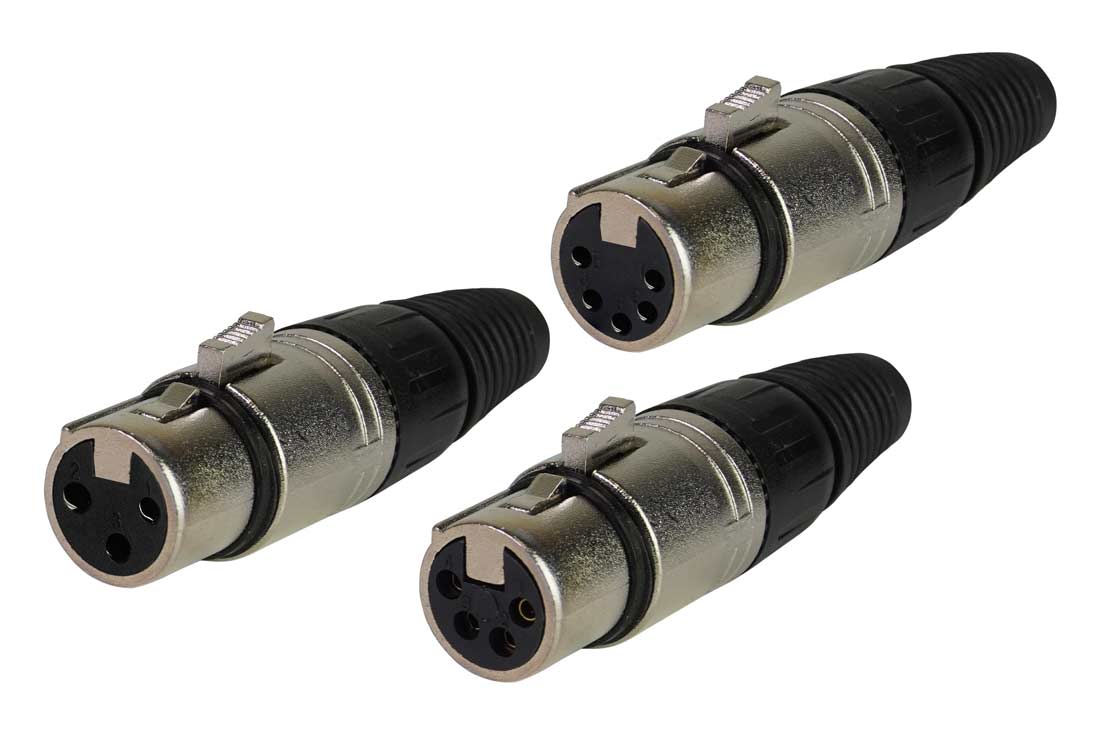 שקע XLR קנון מתכת
