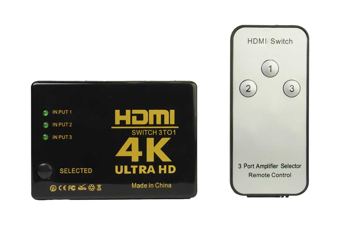 בורר ממתג HDMI 4K ל3/5 כניסות
