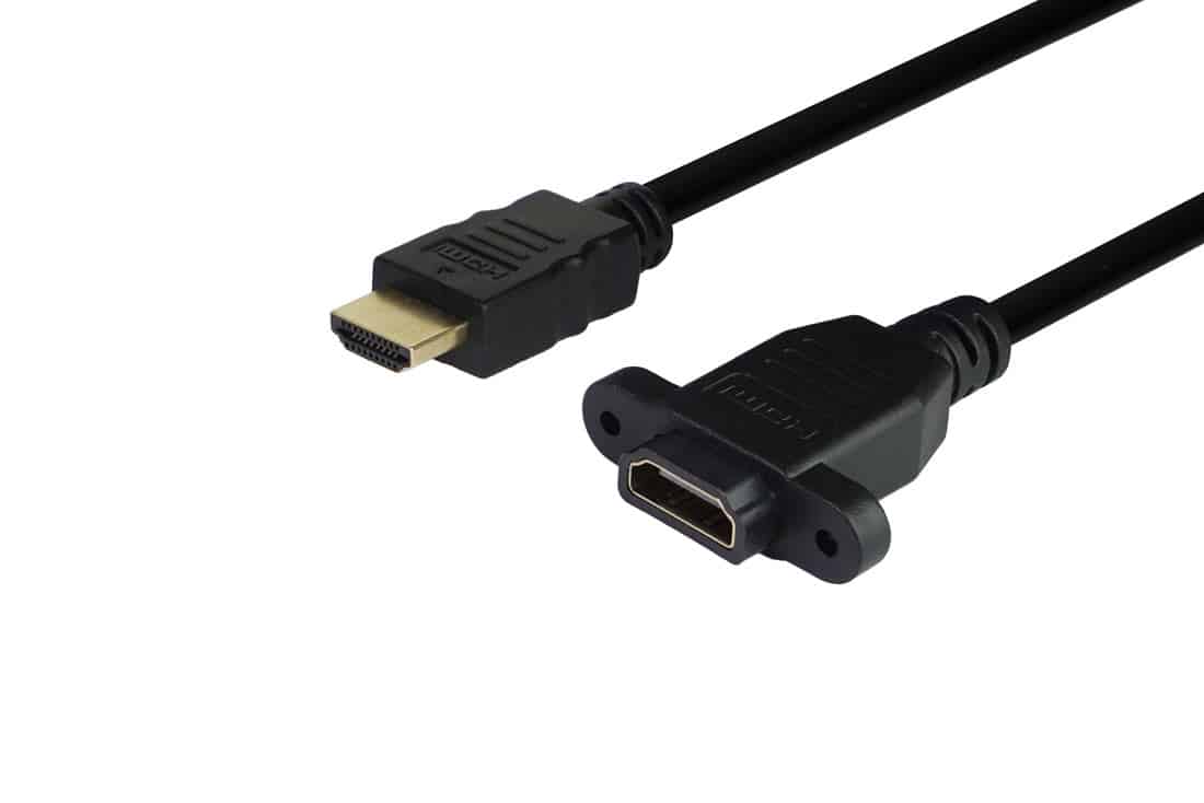 כבל מאריך HDMI שאסי זהב באורך 2-3 מטר