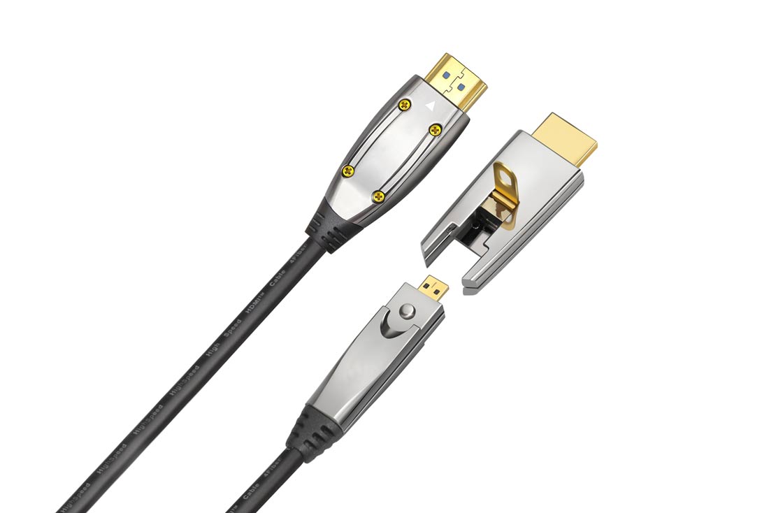 כבל HDMI eARC אופטי 8K@60Hz AOC ראש פריק באורך 10-50 מ'