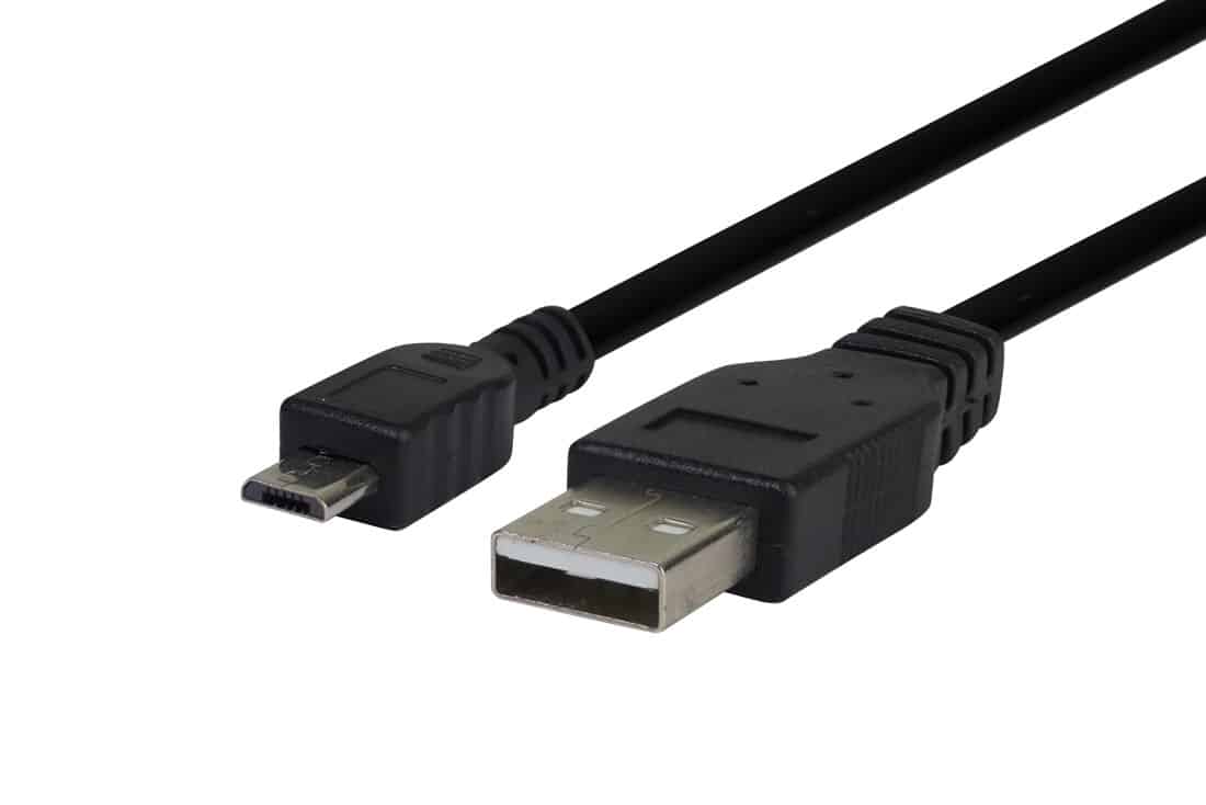 כבל מיקרו USB B באורך 0.3-1.8 מטר