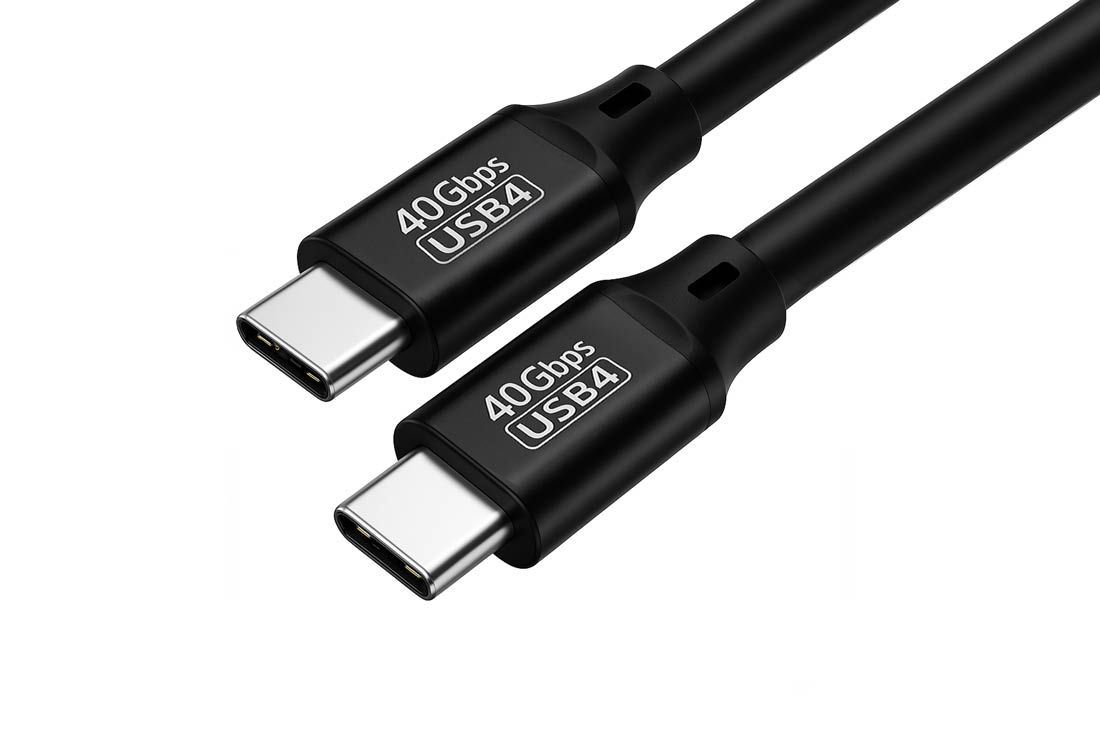 כבל USB 4 Type C באורך 0.2-2 מ' תומך 40Gbps 240W