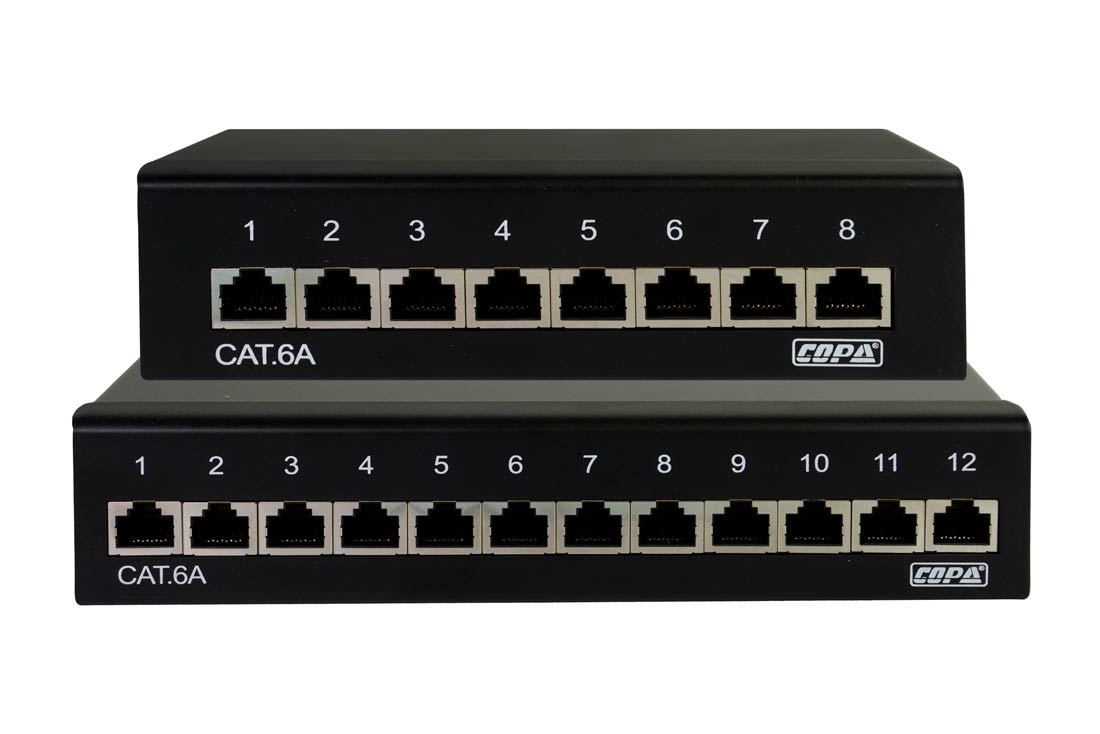 פאץ´פנל 8/12 פורטים CAT6/6A/7