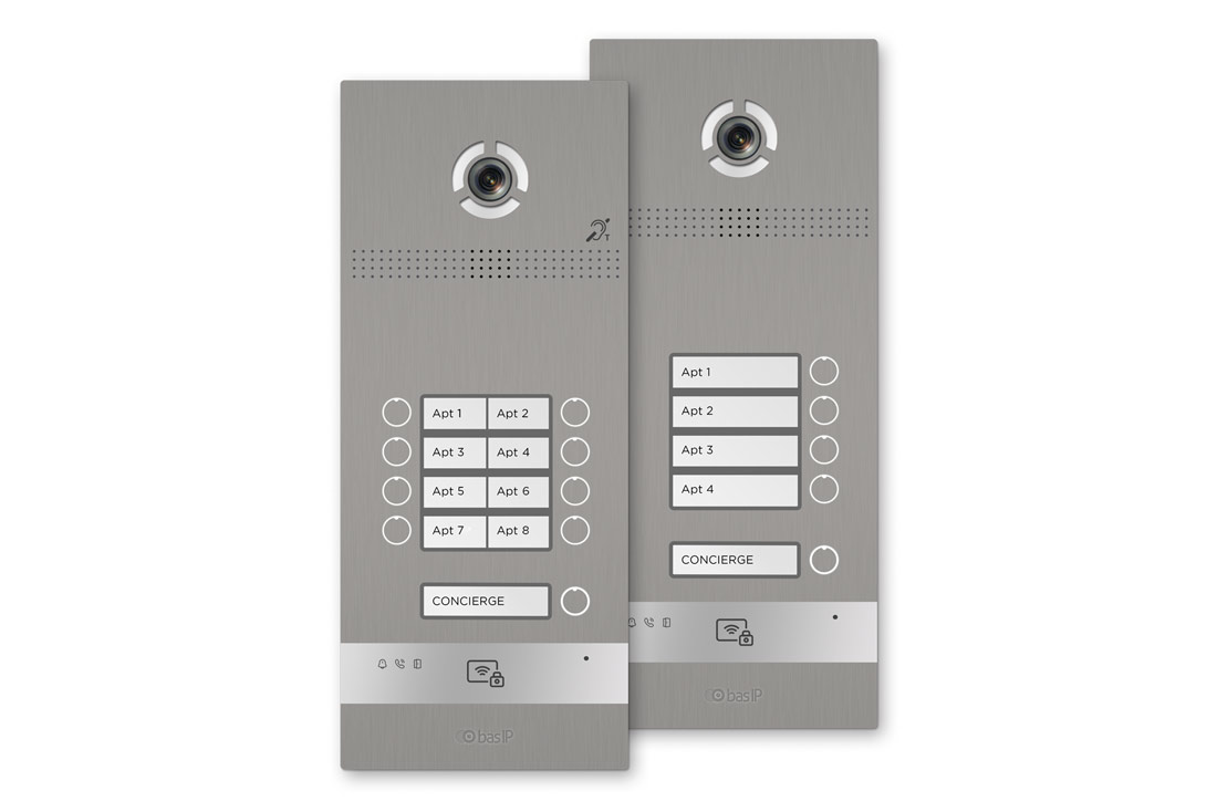 פנל וידאו דיירים IP PoE עם זיהוי פנים ו4/8 לחצני קריאה