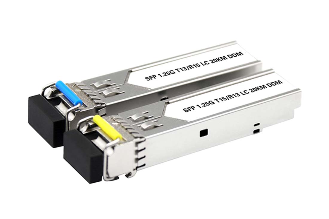 מיניג'ביק SFP LC HP ל20 ק"מ 1G SM BiDi לסיב בודד