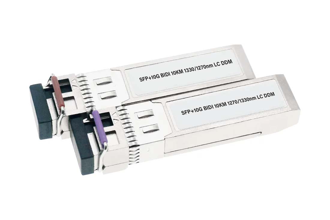 מיניג'ביק SFP LC ל10 ק"מ 10G SM BiDi לסיב בודד