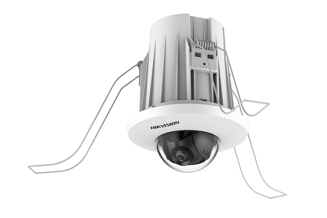 מצלמת מיני כיפה IP מיקרופון מובנה שקועה בתקרה 4MP