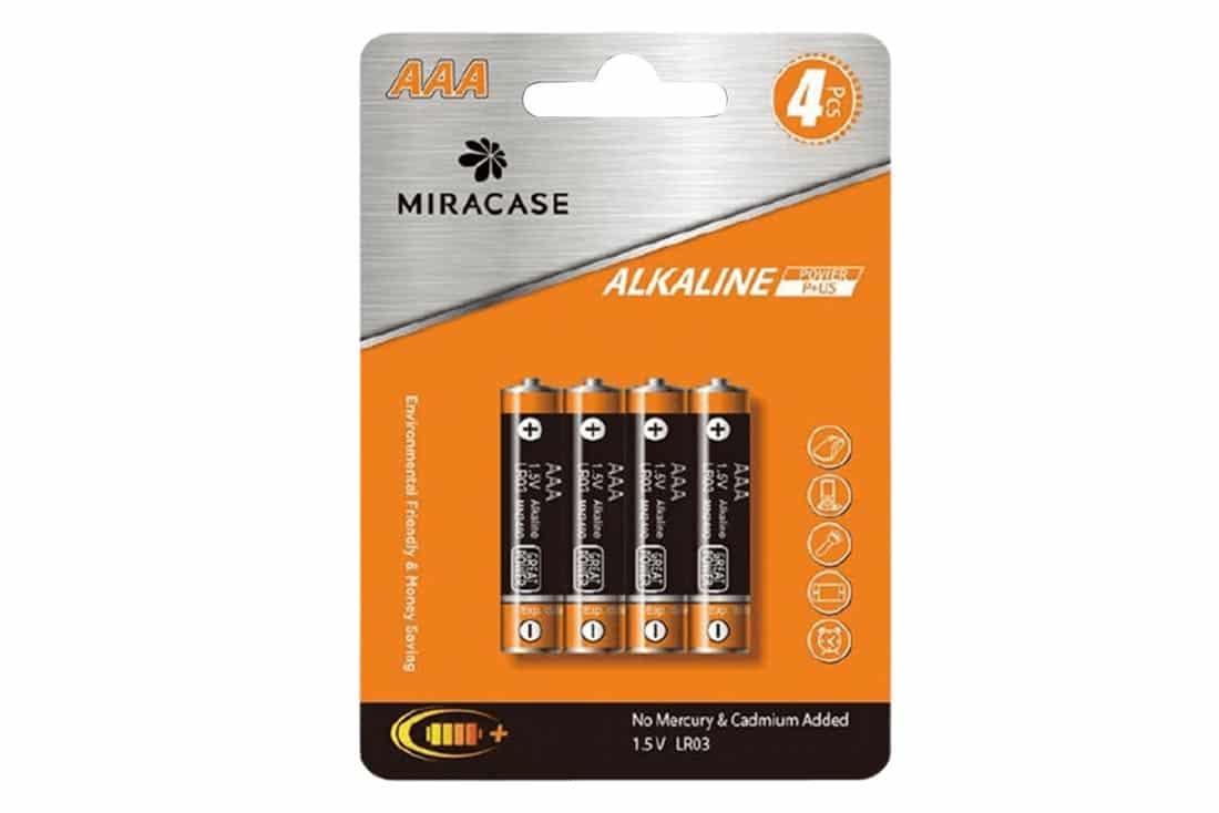 סוללות AAAx4 MIRACASE