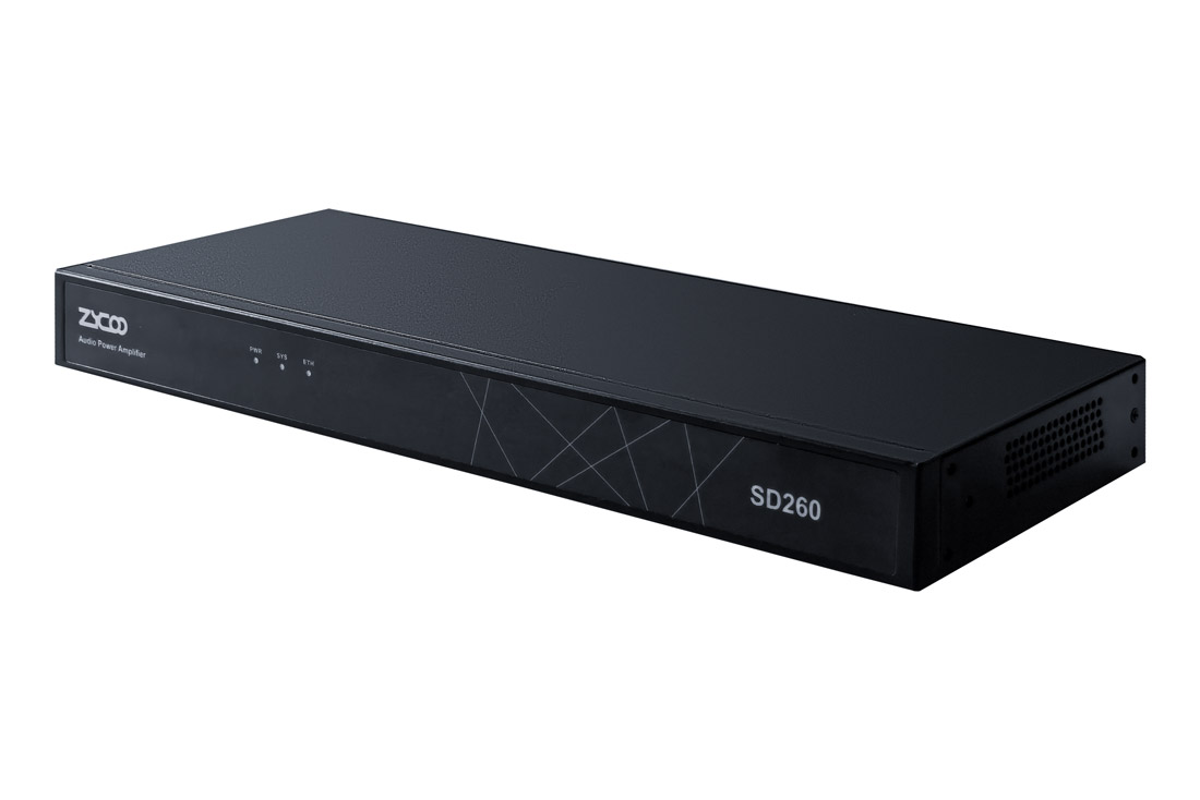 מגבר IP/SIP 120/280W בעל מגע יבש ו-2 אזורים